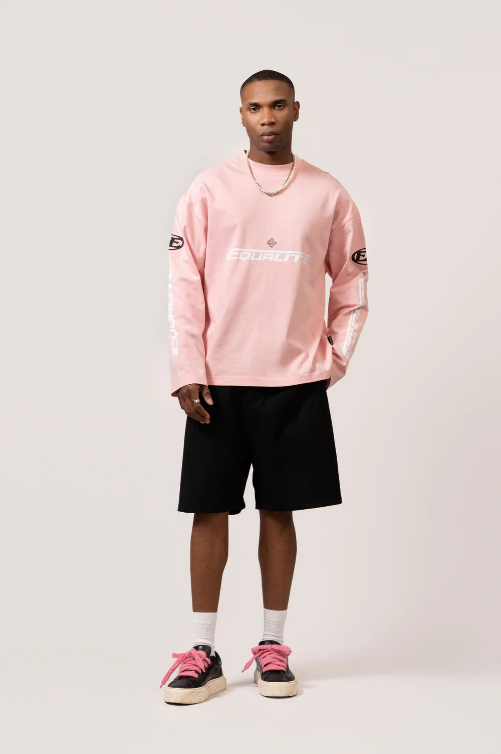 ADRENALINE LONGSLEEVE TEE PINK & BLACK