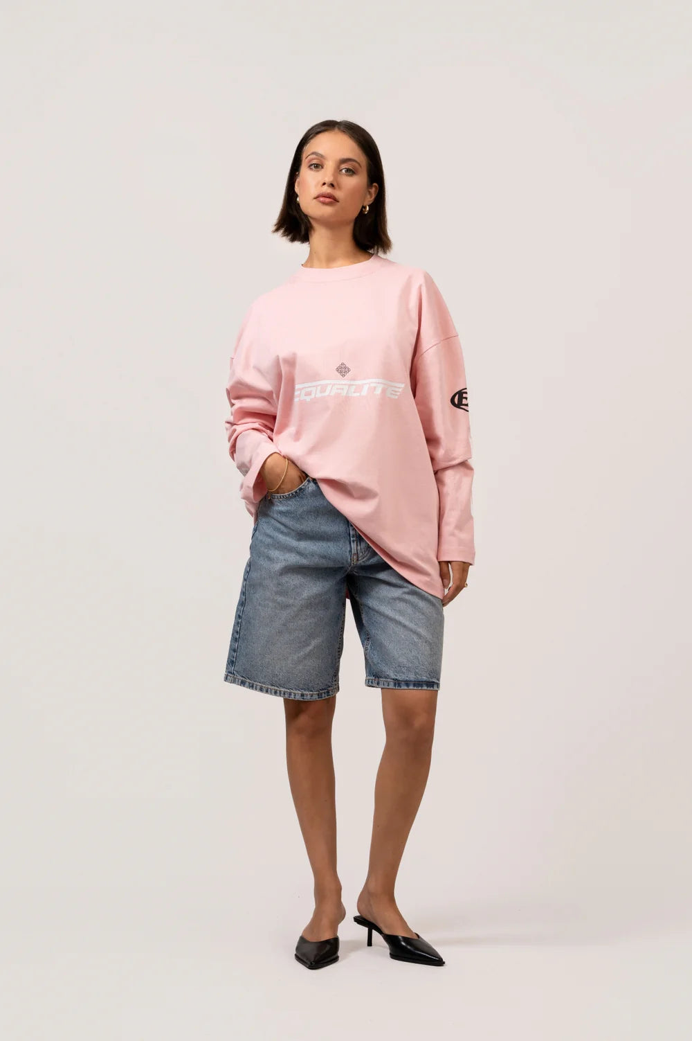 ADRENALINE LONGSLEEVE TEE PINK & BLACK