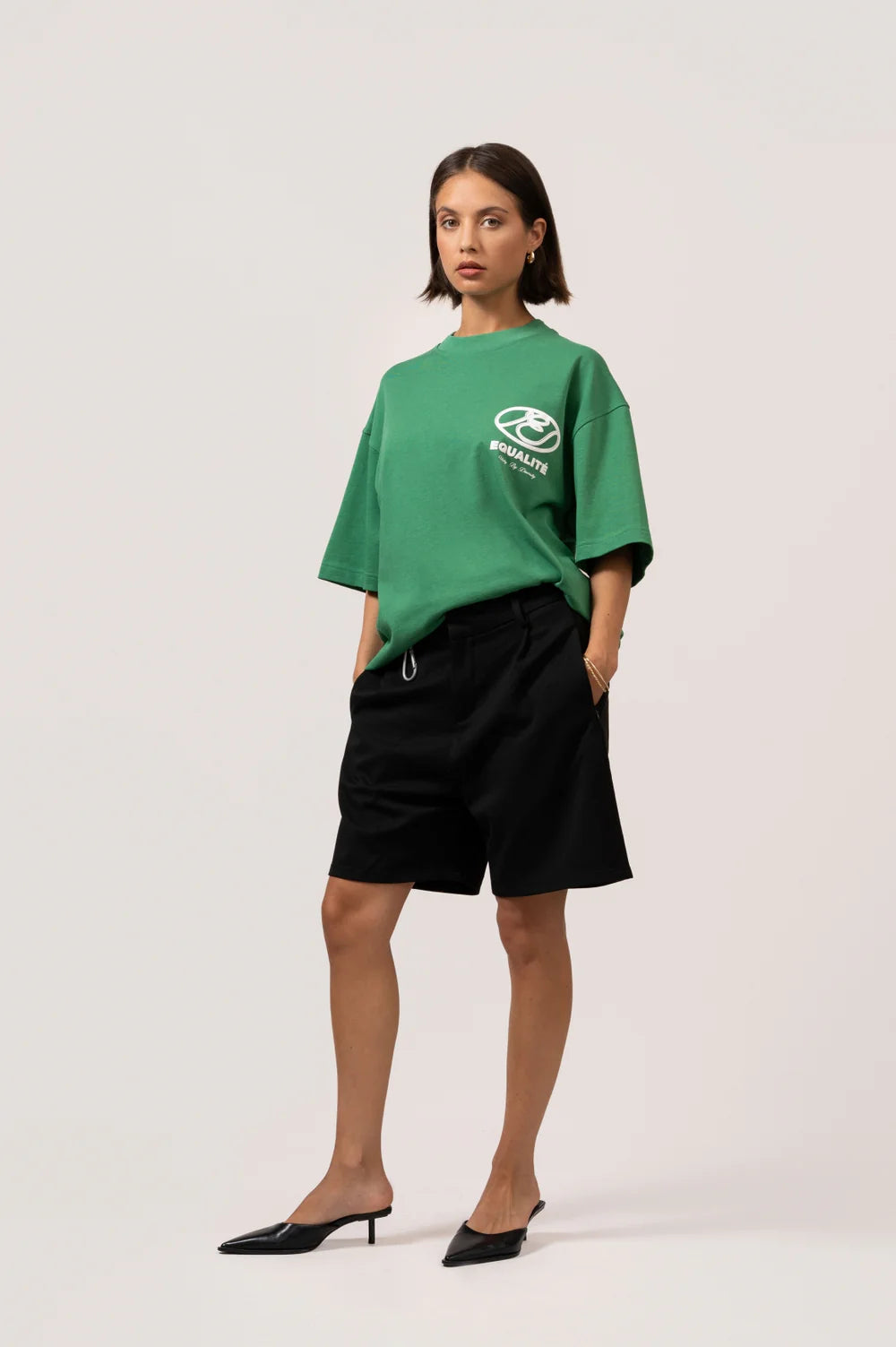 ARID OVERSIZED TEE FOREST GREEN