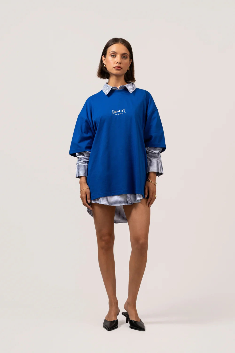 CHLOÉ BOXY TEE BLUE