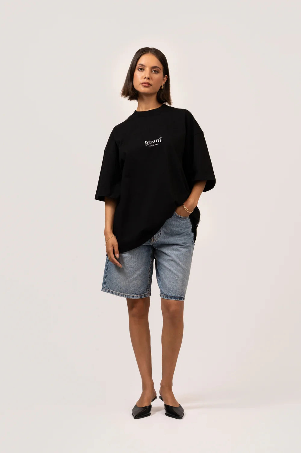 CHLOÉ BOXY TEE BLACK