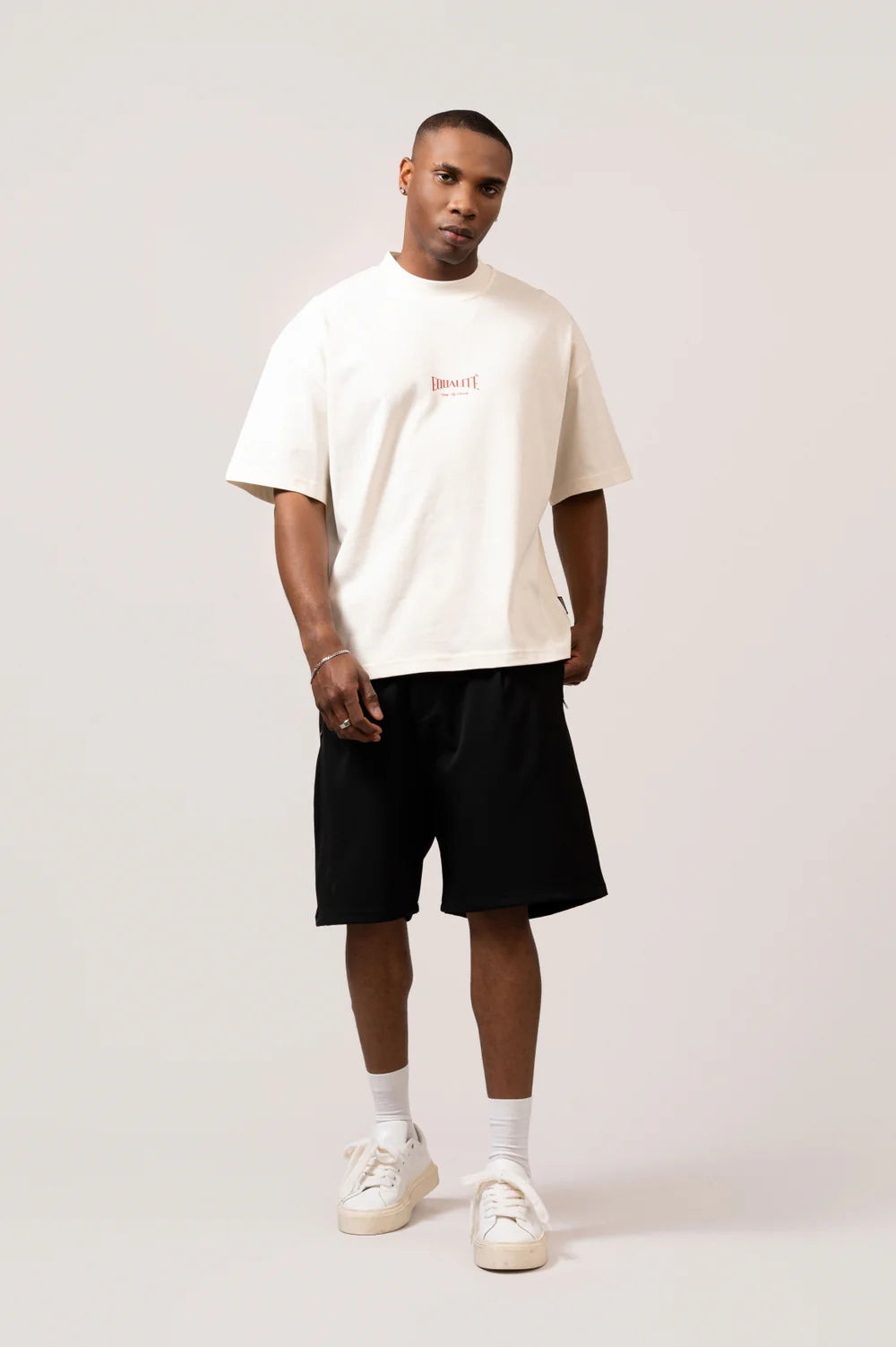 CHLOÉ BOXY TEE OFF-WHITE & RED