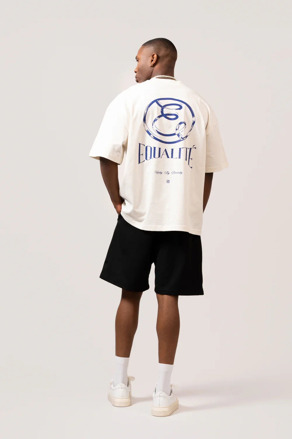 CHLOÉ BOXY TEE OFF WHITE & BLUE