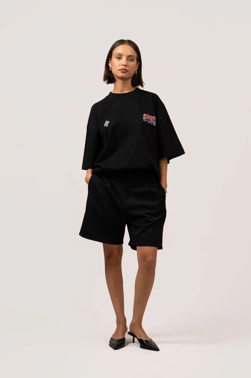 DESERT BOXY TEE BLACK
