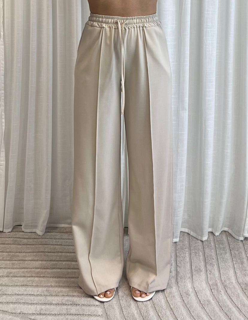 FLOWY PANTS • BEIGE