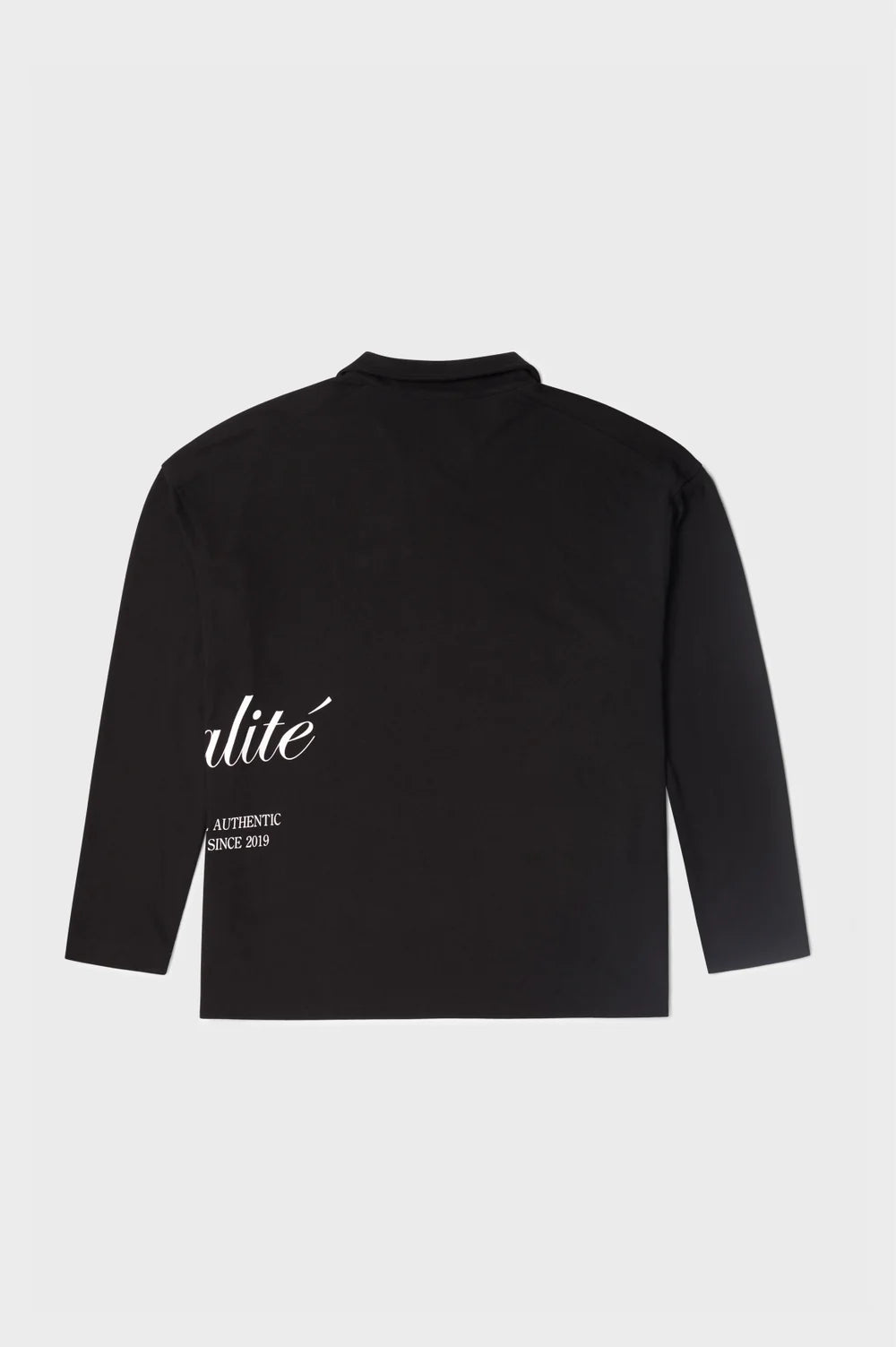 TEUN LONGSLEEVE POLO • BLACK