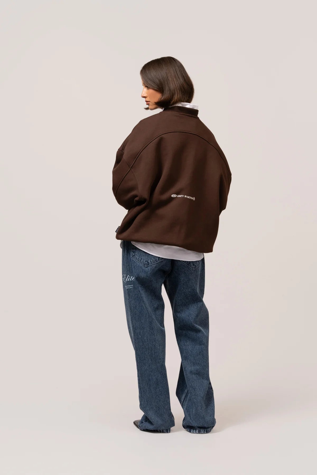 CELESTE OVERSIZED SWEATER BROWN