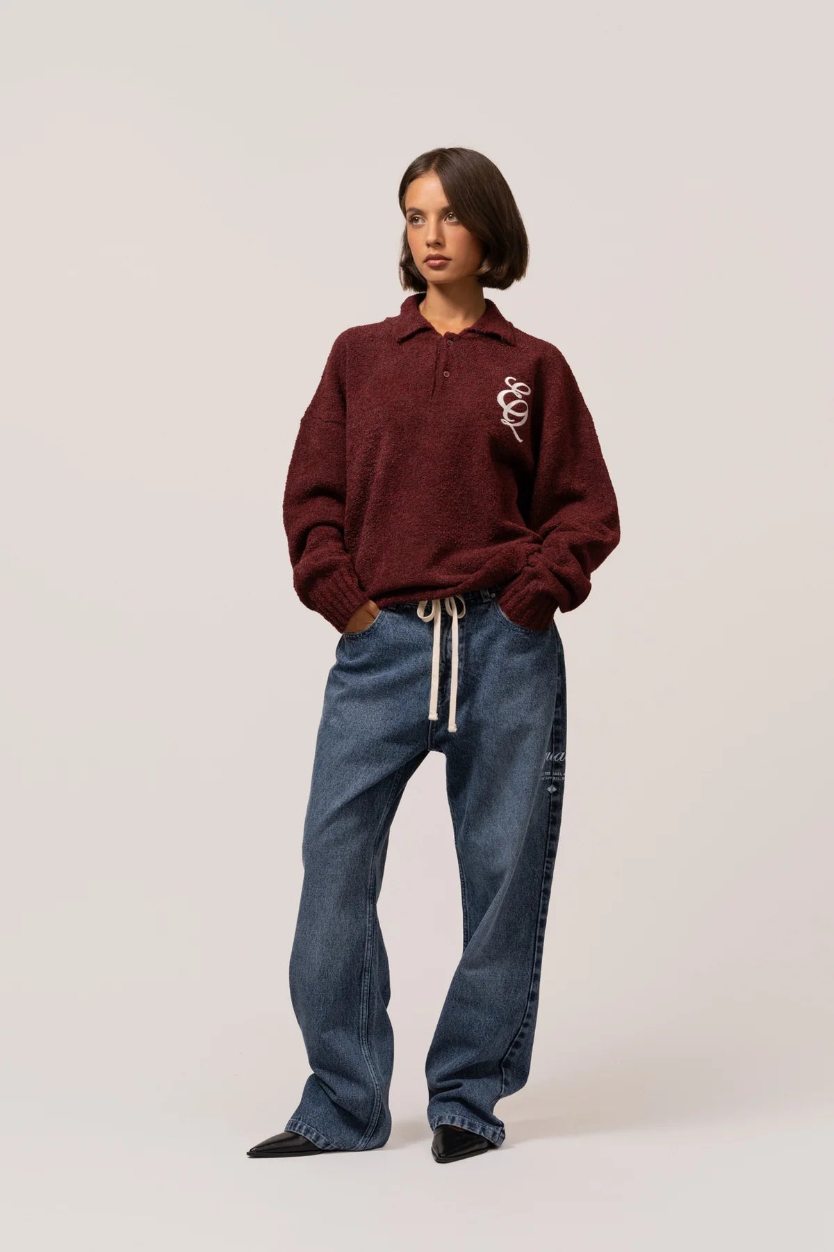 EQ BOUCLE POLO BURGUNDY