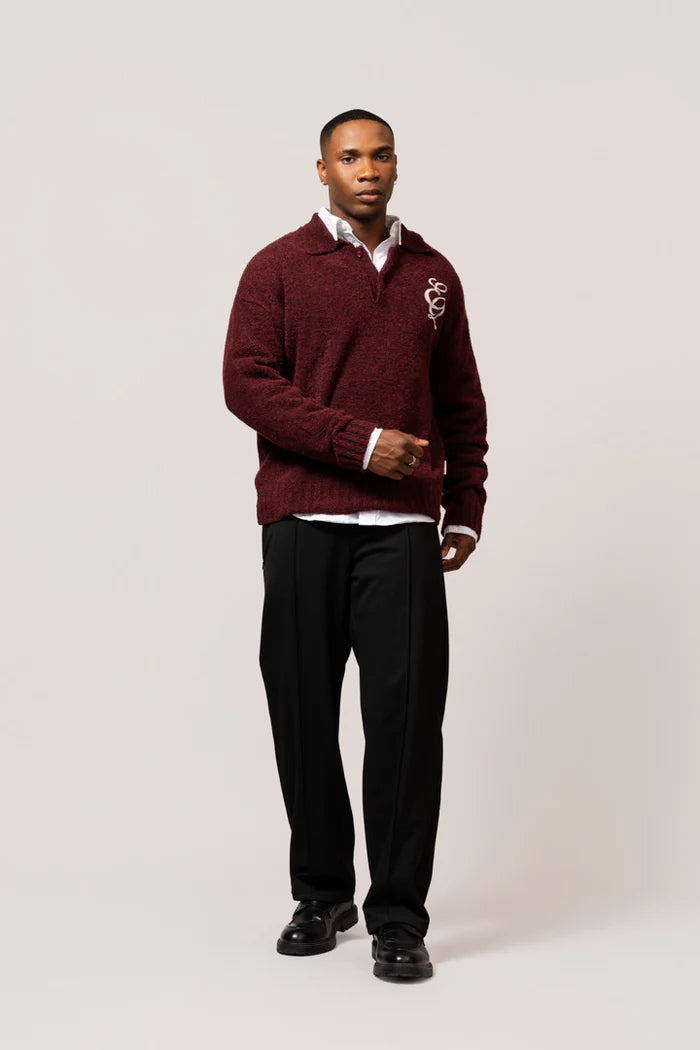 EQ BOUCLE POLO BURGUNDY