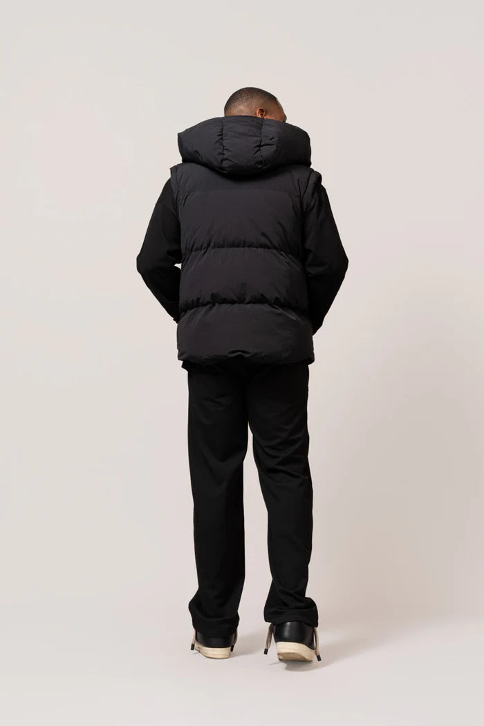 SOCIETÉ 2 IN 1 PUFFER JACKET BLACK