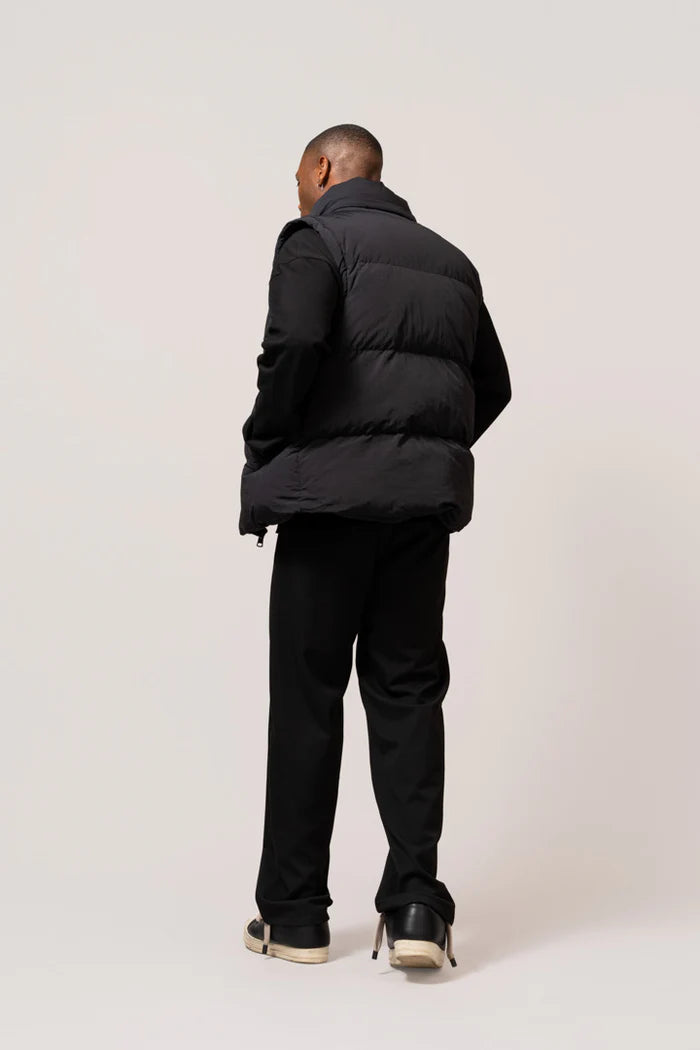 SOCIETÉ 2 IN 1 PUFFER JACKET BLACK
