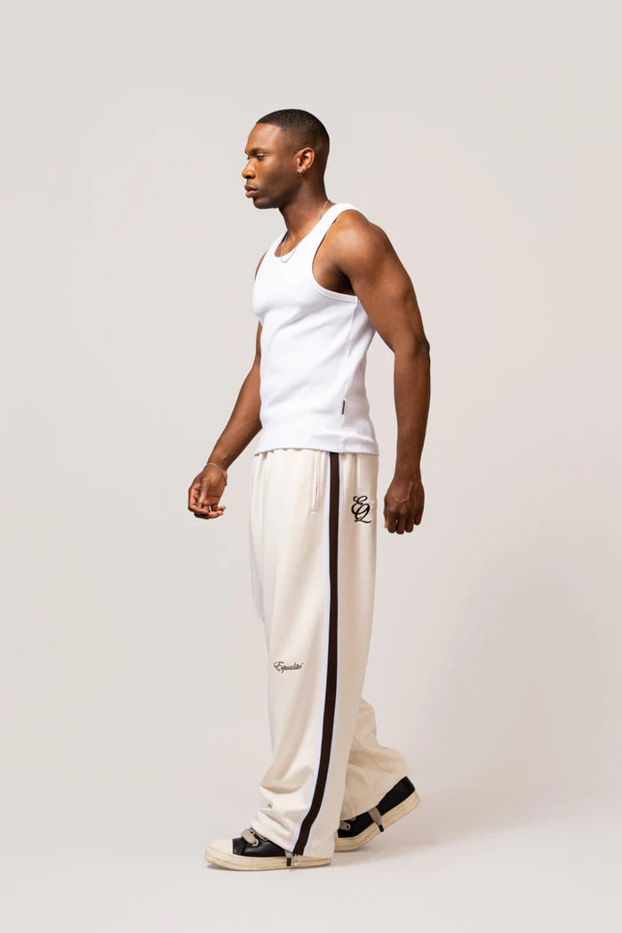 TRACKPANTS OFF-WHITE & BROWN