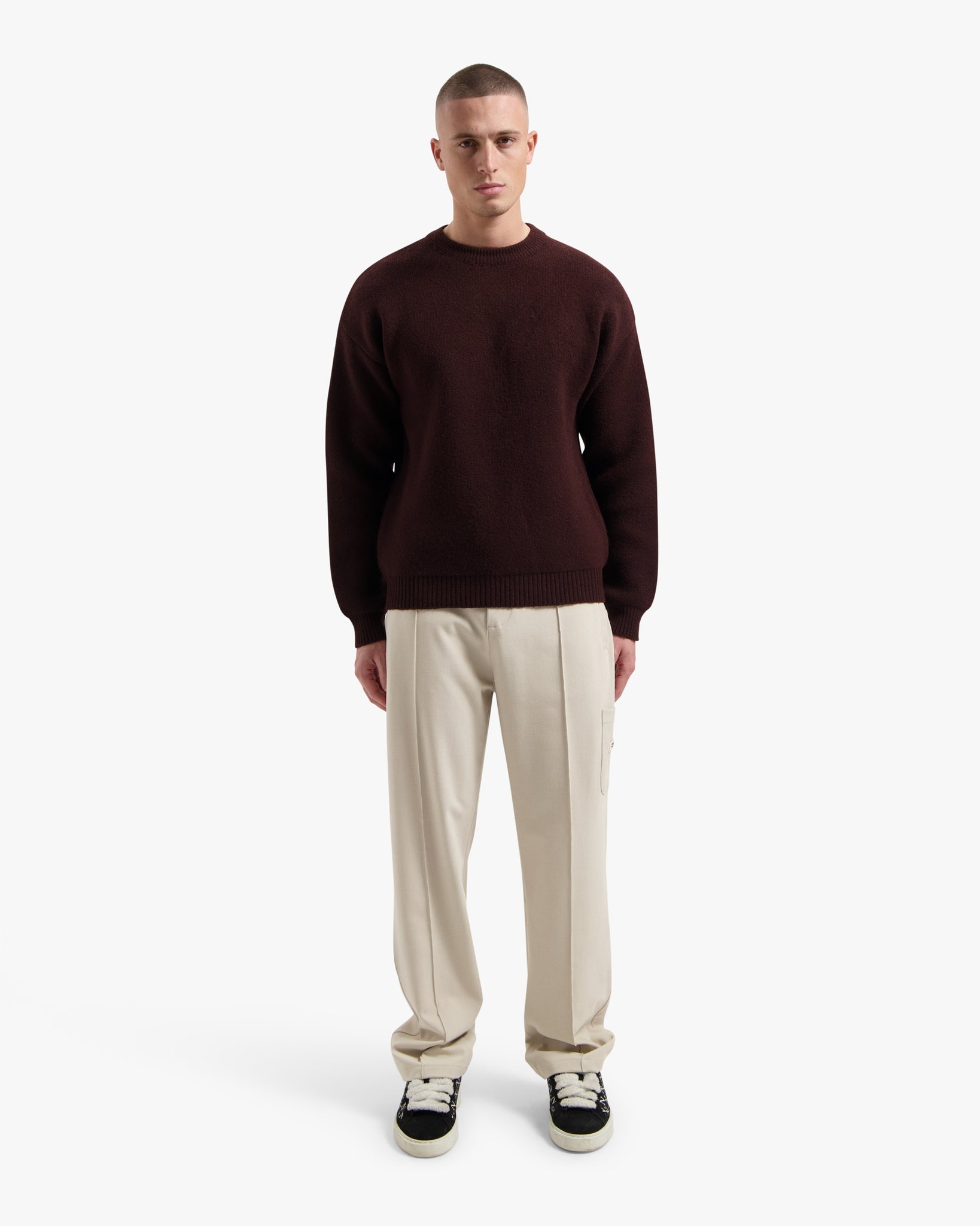 CROYEZ ETIQUETTE STRAIGHT CHINO PANTS | OFF-WHITE