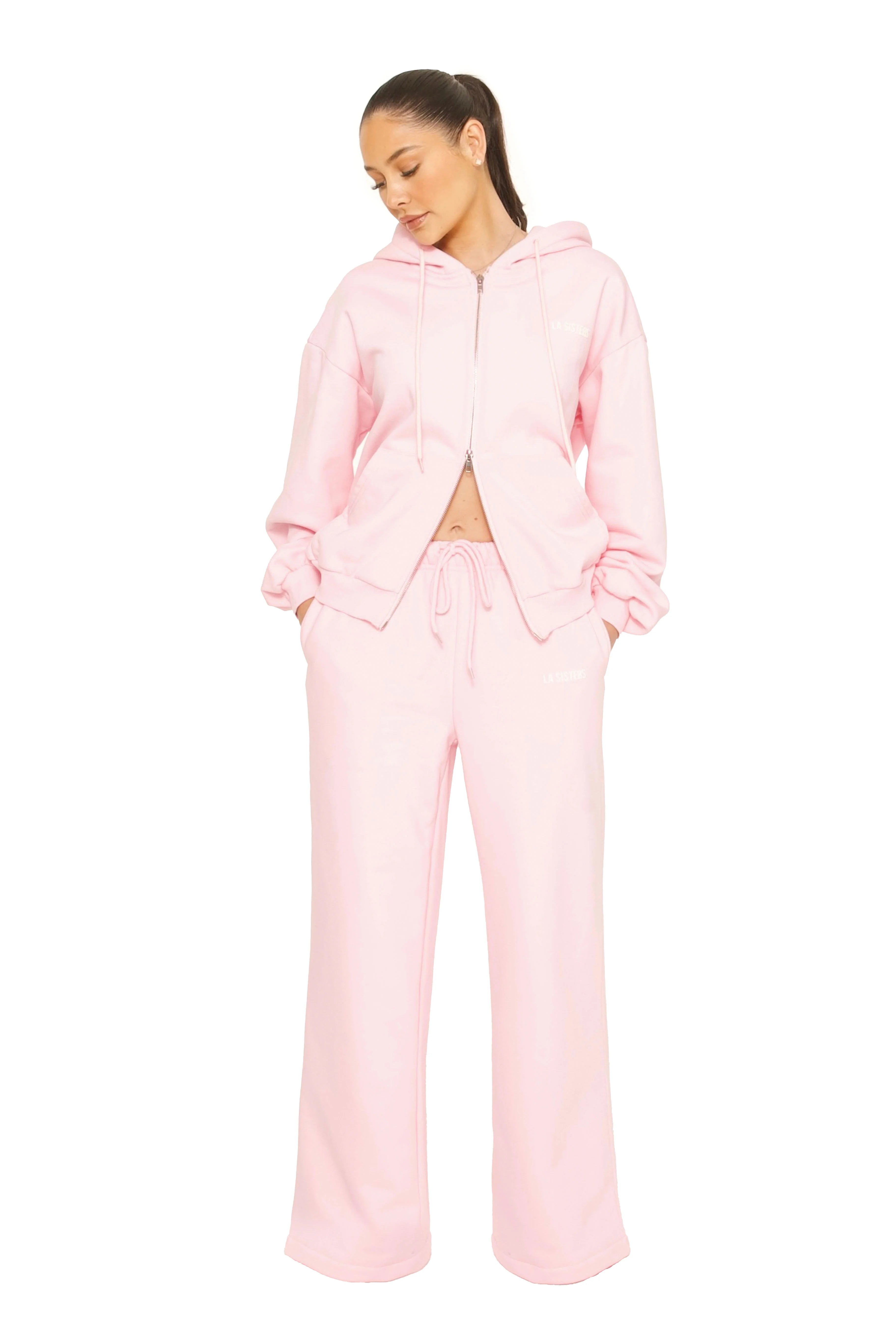 ESSENTIAL STRAIGHT LEG SWEATPANTS PINK