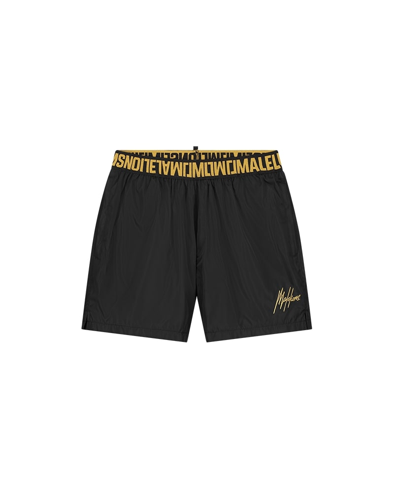 Malelions Men Venetian Swim Shorts | Black