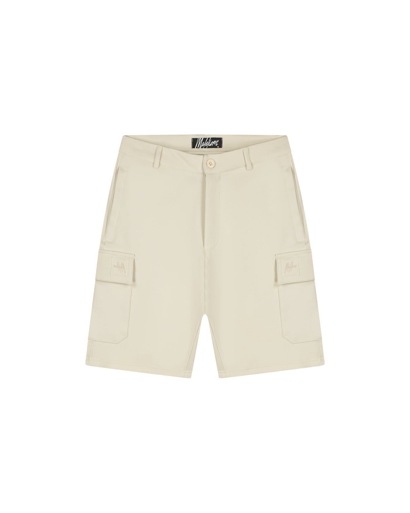 Malelions Men Signature Patch Cargo Shorts | Beige