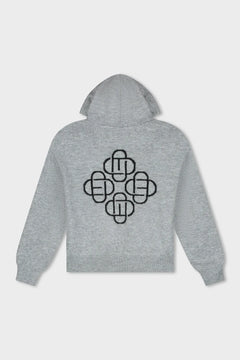 Equalite - FLUFFY KNIT HOODIE - GREY
