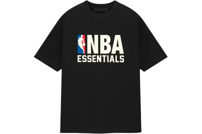 Fear of God Essentials NBA Black White Tee
