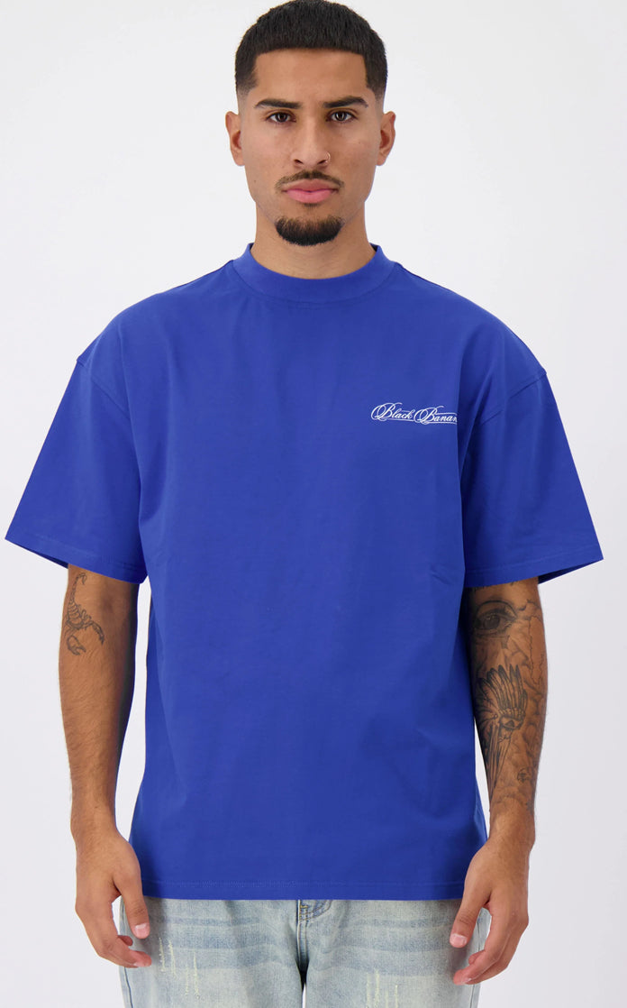 CALLIGRAFIE T-SHIRT | KOBALTBLAUW