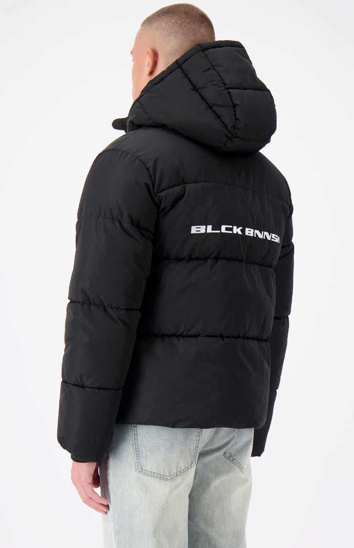 Black Bananas - BLOCK PUFFER JACKET | BLACK - Gewatteerde herenjas