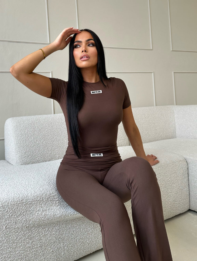 NENA PANTS - CHOCOLATE