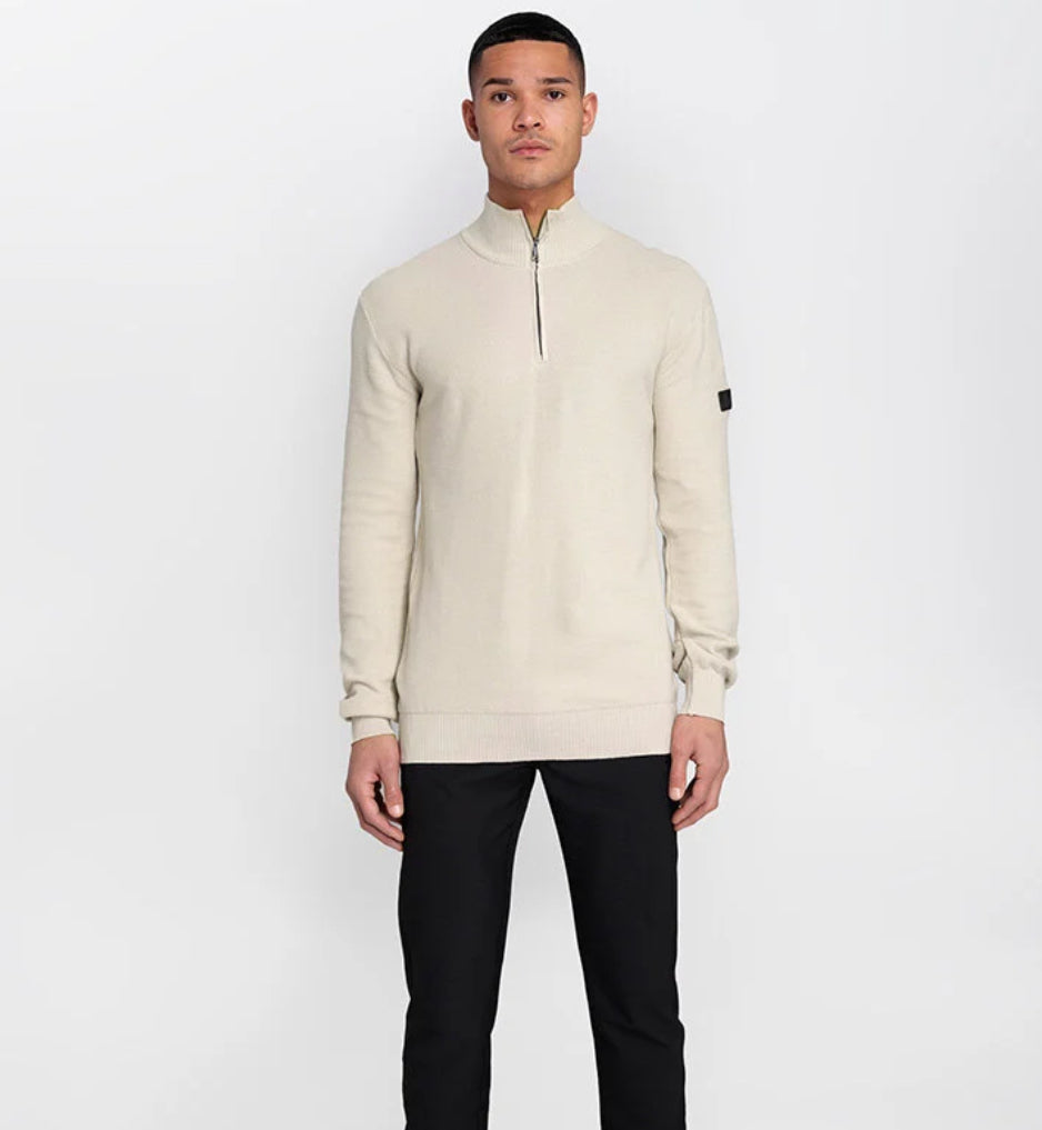 MALELIONS MEN KNIT QUARTER ZIP