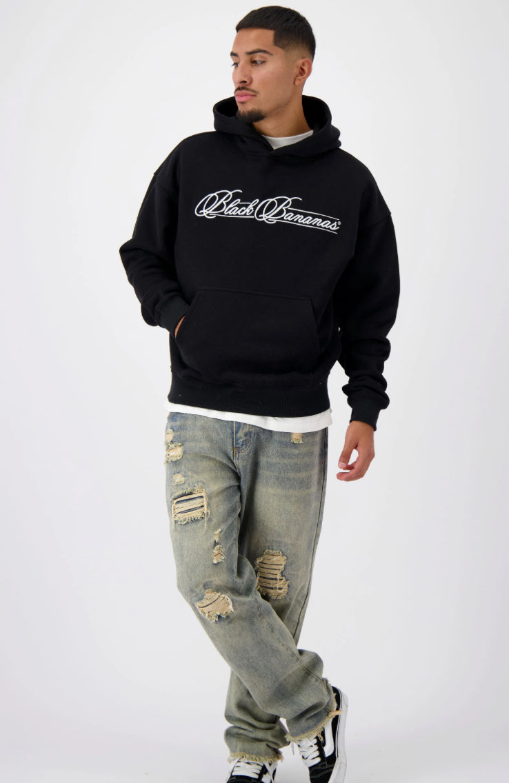 KALLIGRAPHIE-HOODIE | SCHWARZ