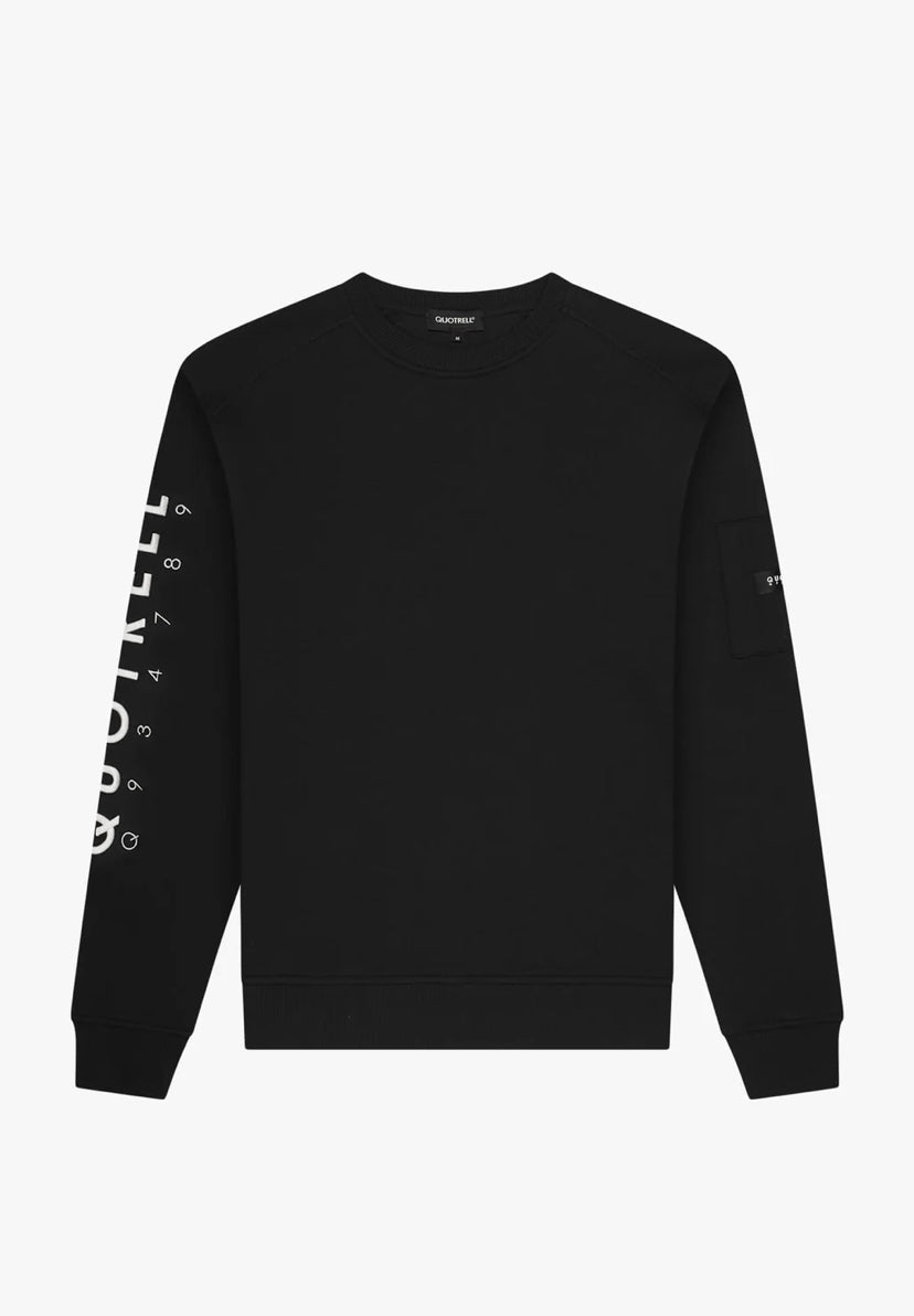 DEFENDER CREWNECK | BLACK/WHITE
