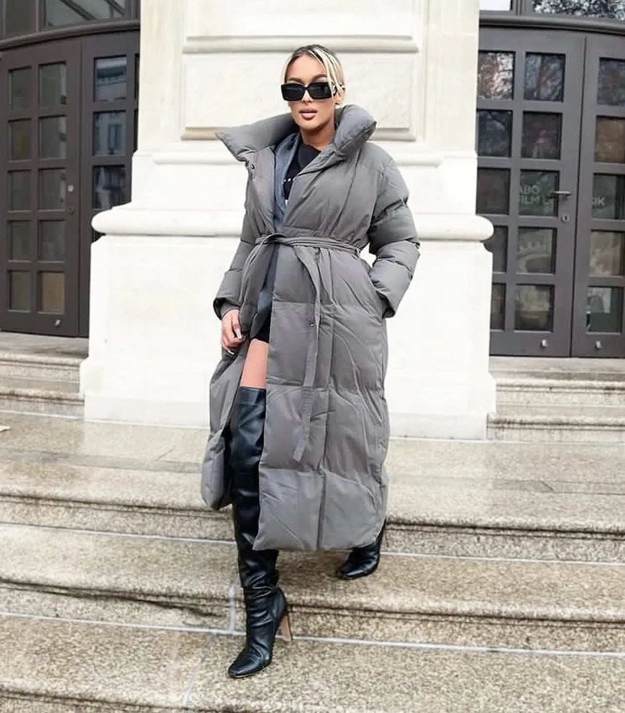 Long Puffer jacket Kylie Collectie