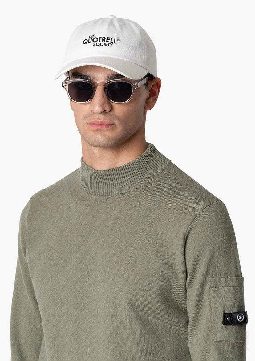 CANNES KNITTED SWEATER | OLIVE