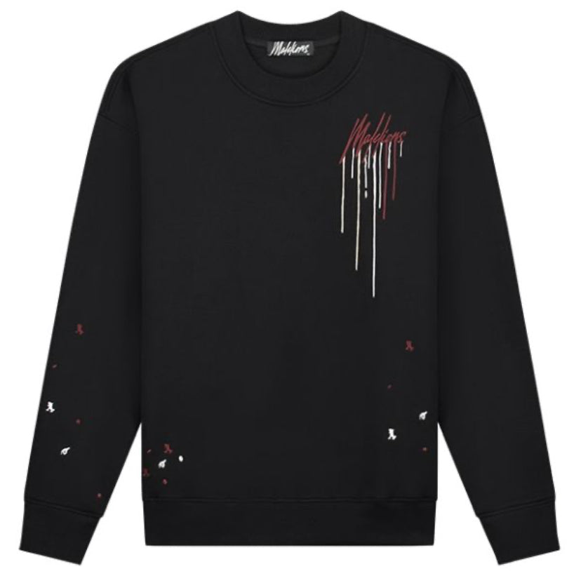Malelions Oversized Painter Sweater Zwart