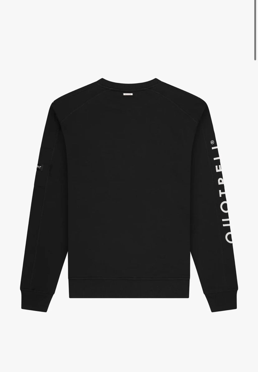DEFENDER CREWNECK | BLACK/WHITE