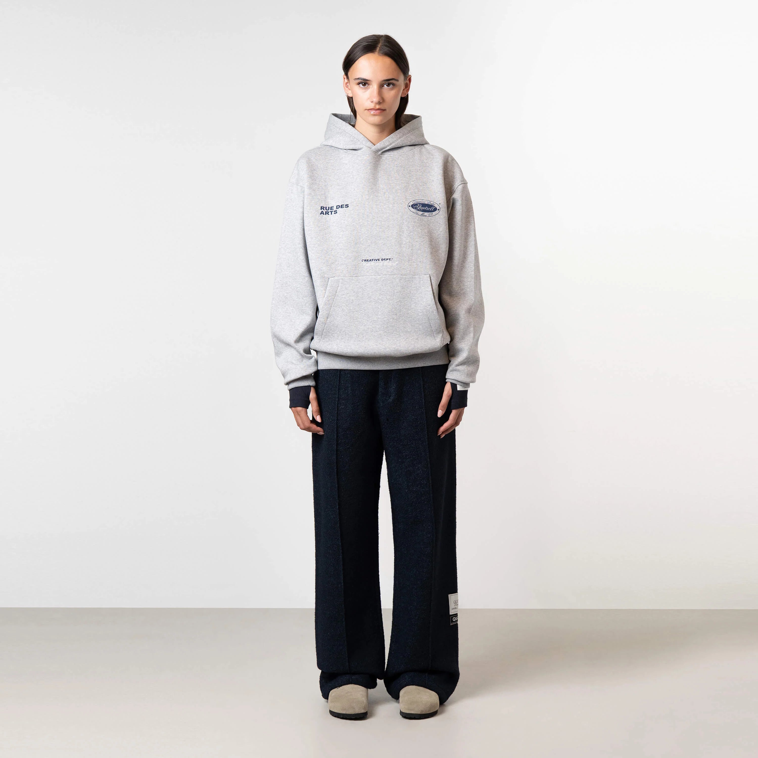 LA MERE HOODIE | GREYMELEE/BLUE