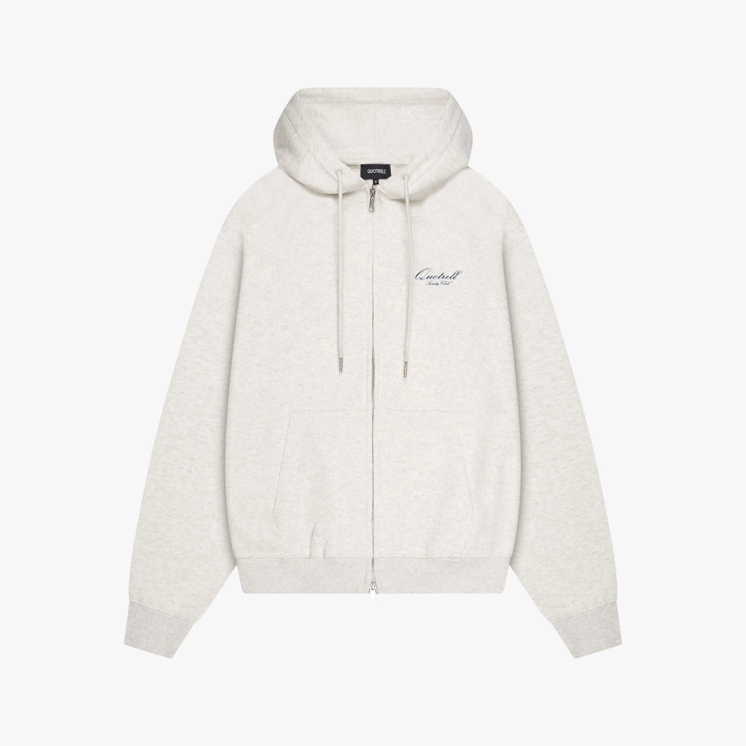 CREATORS ZIP HOODIE | LIGHT GREY MELEE/BLU