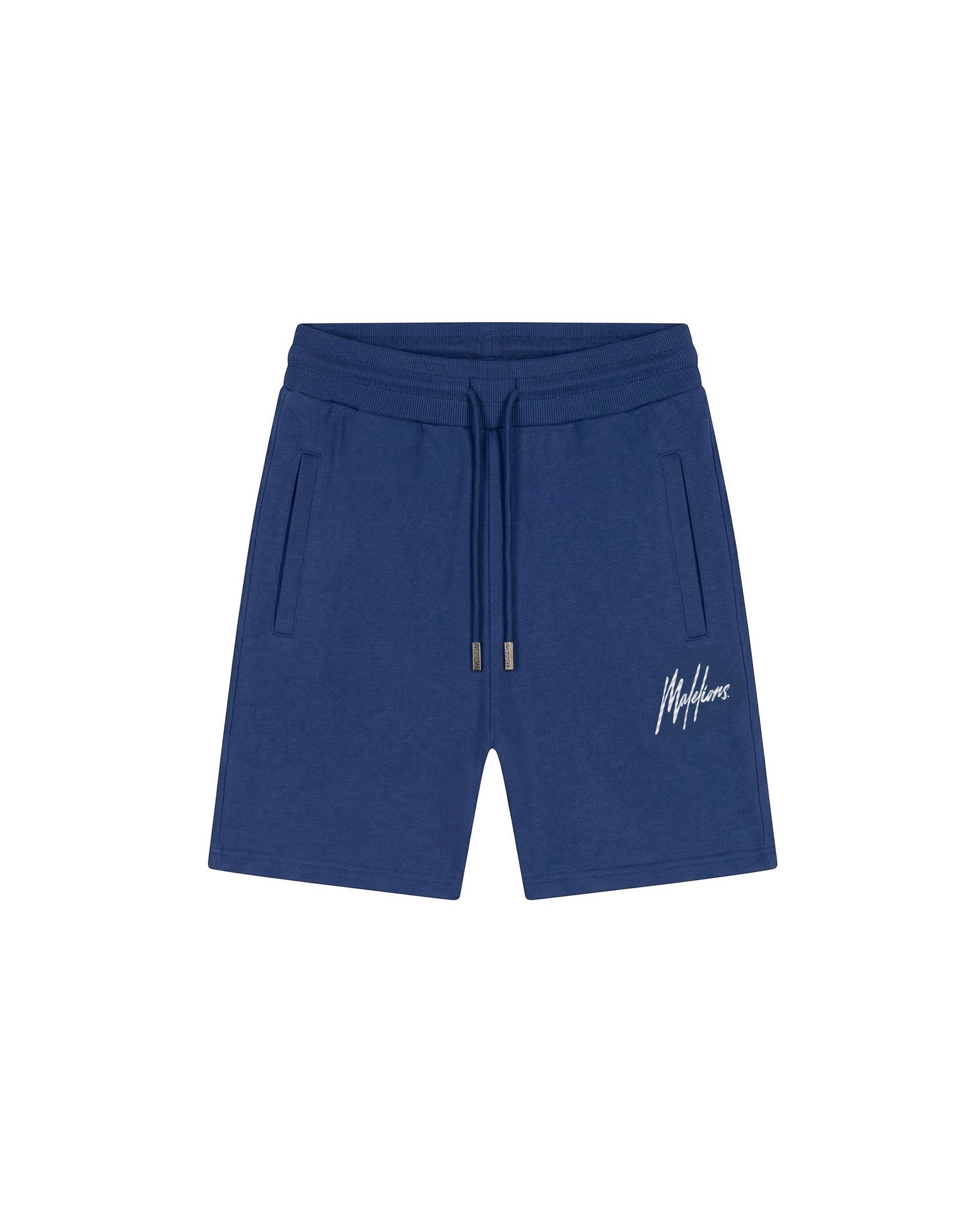 Malelions Men Striped Signature Shorts | Cobalt