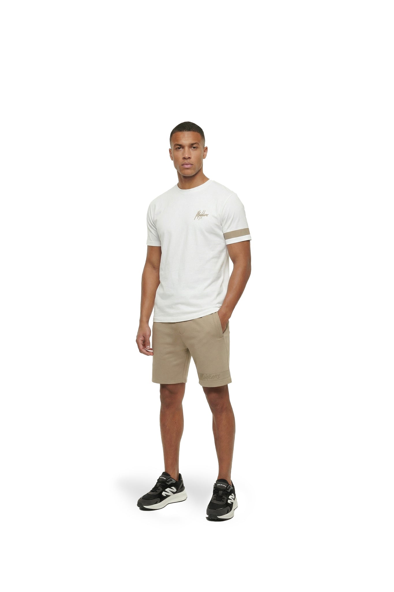 Malelions Heren Captain T-shirt | Wit