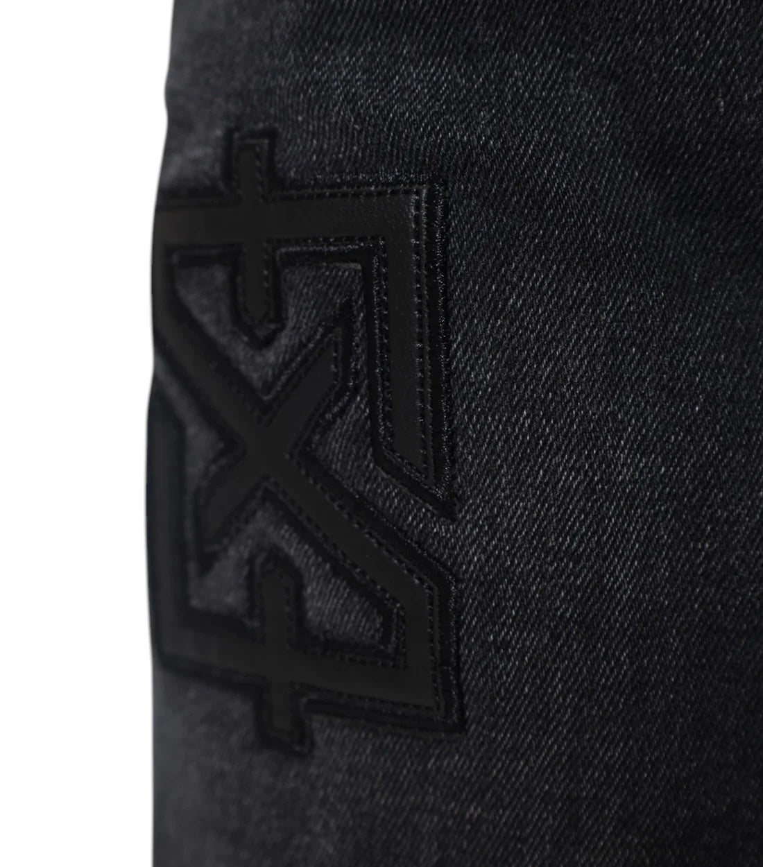 XPLCT Studios Patch Jeans Dunkelgrau