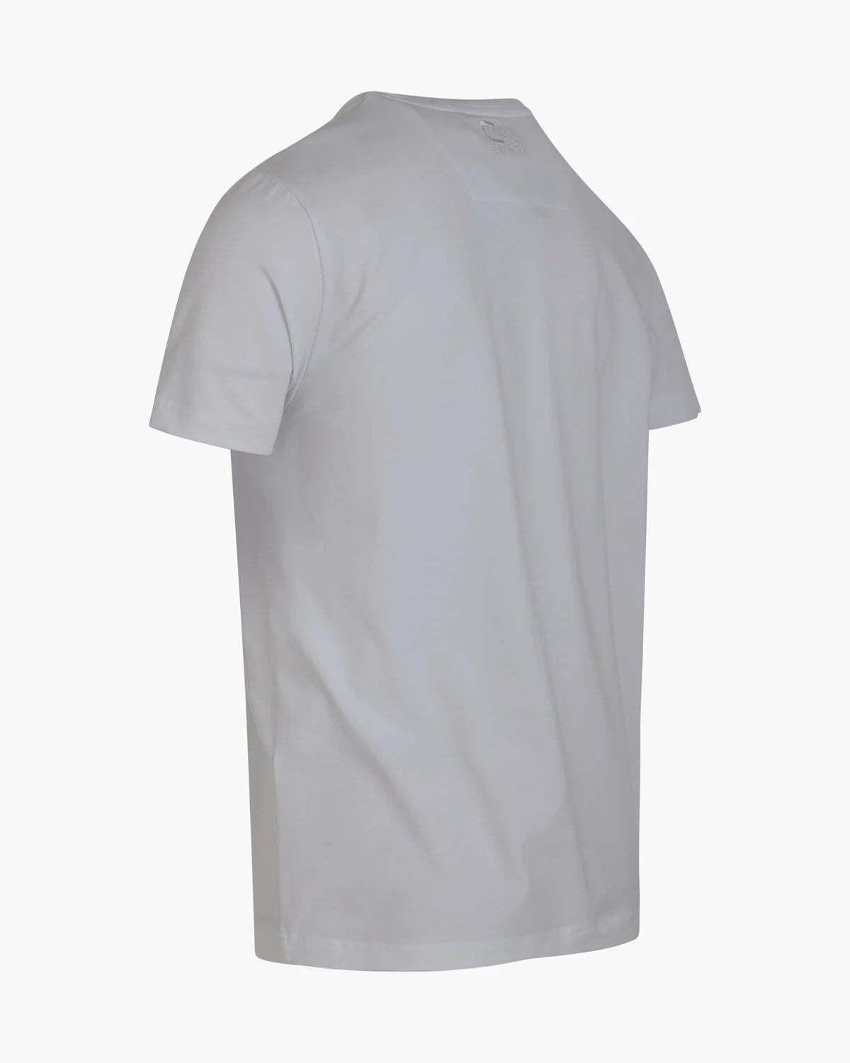 FLOCK-T-Shirt WEISS/GOLD