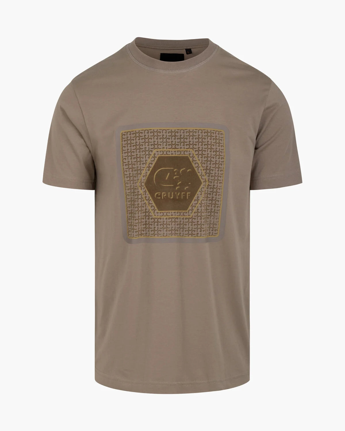 FLOCK-T-Shirt SAND/GOLD