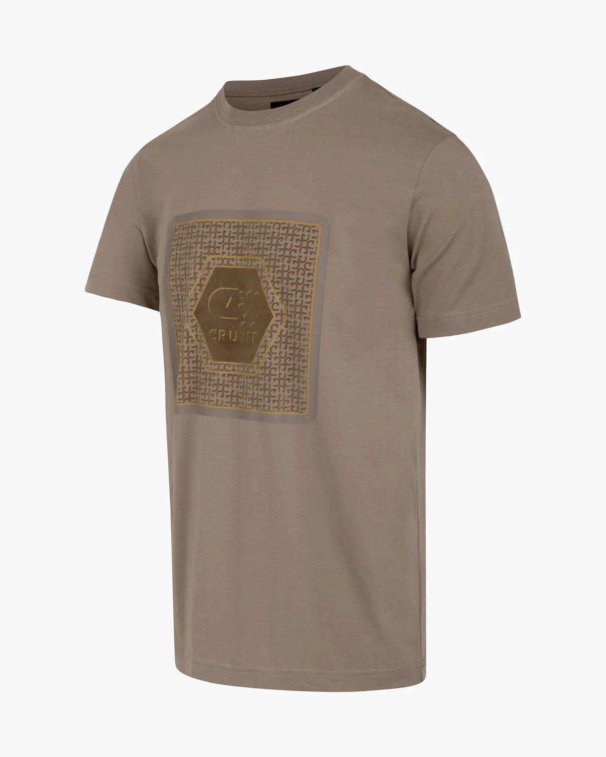 FLOCK-T-Shirt SAND/GOLD