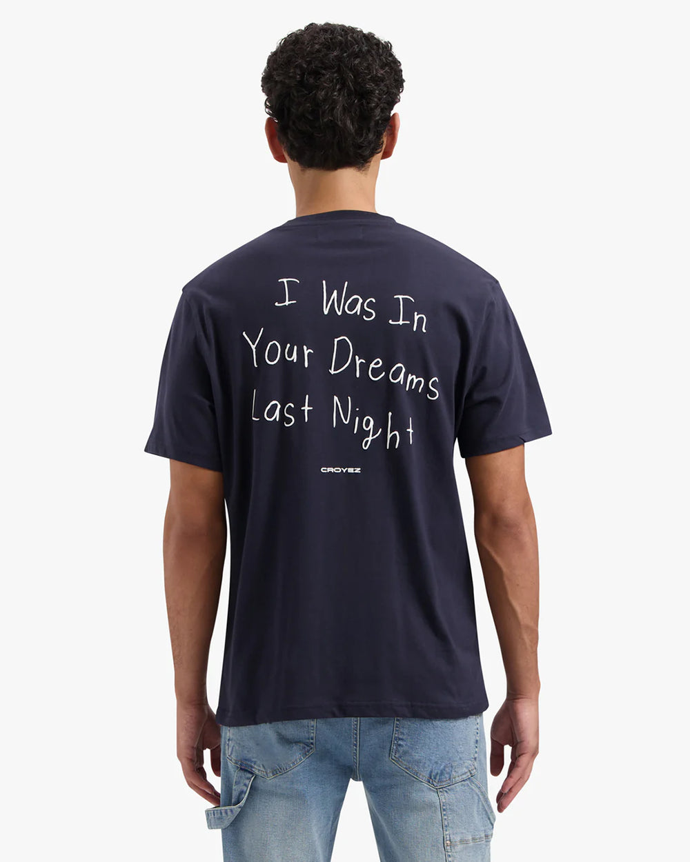 Croyez In Your Dreams T-Shirt | Navy - Regular fit herenshirt
