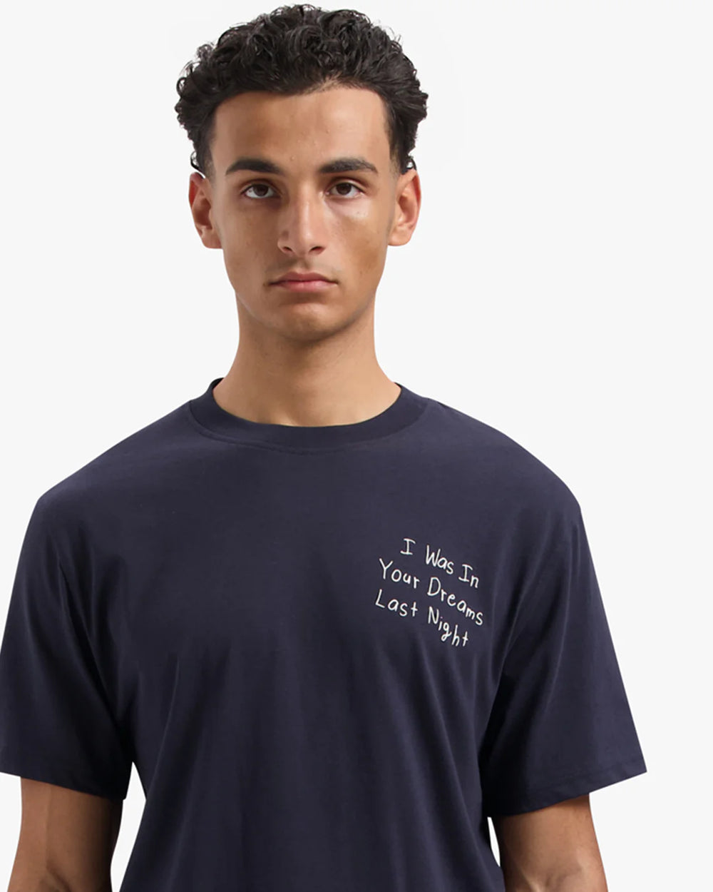 Croyez In Your Dreams T-Shirt | Navy - Regular fit herenshirt