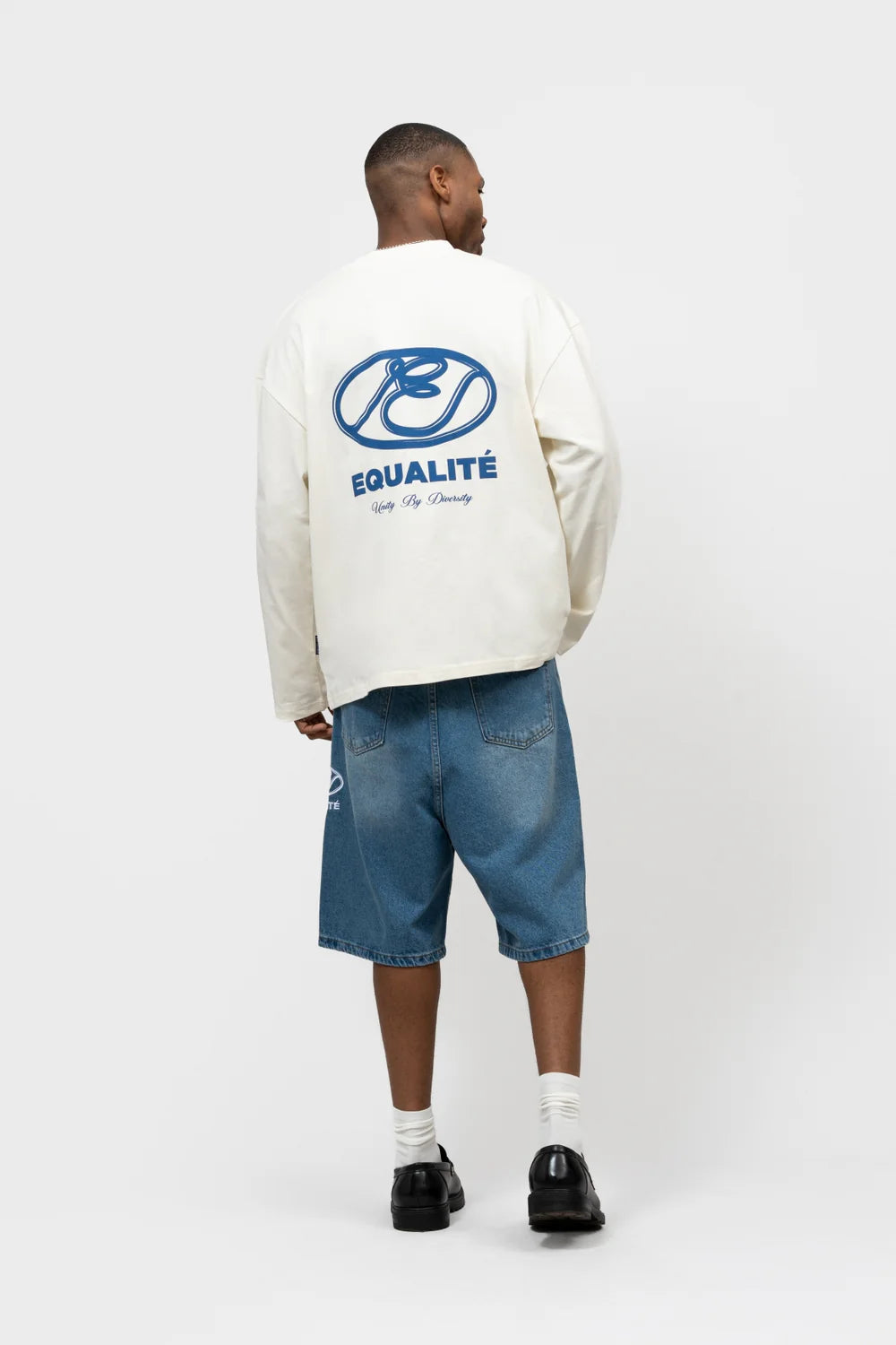 ARID OVERSIZED LONGSLEEVE TEE | OFFWHITE & BLAUW