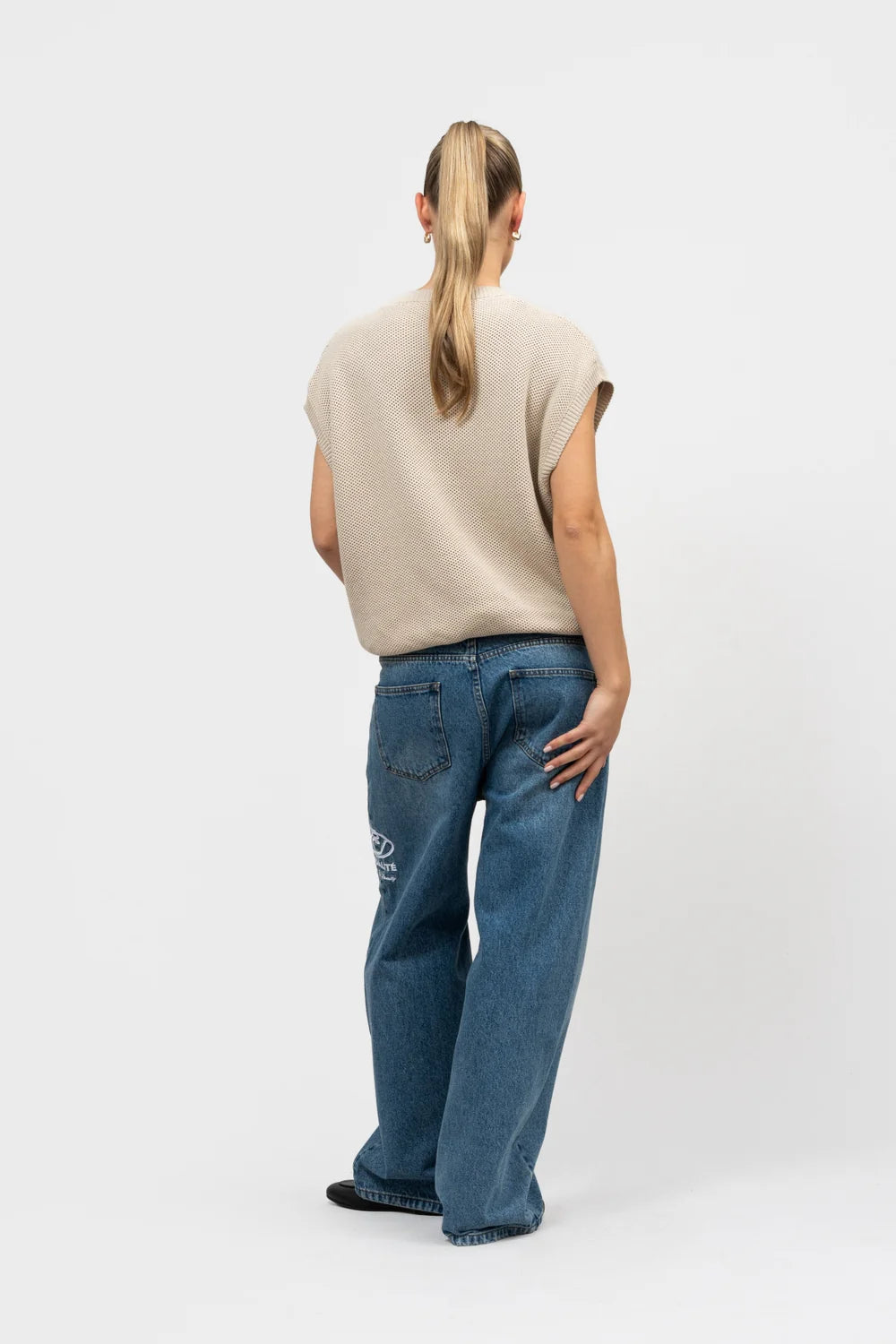LUMI KNIT TANKTOP- BEIGE