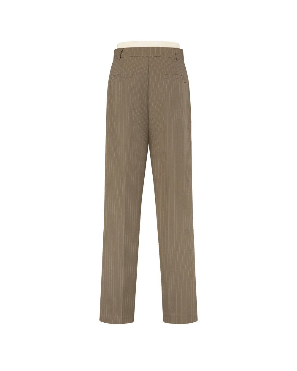 Malelions - Women Pinstripe Pantalon - Sand - Nette broek met krijtstreep