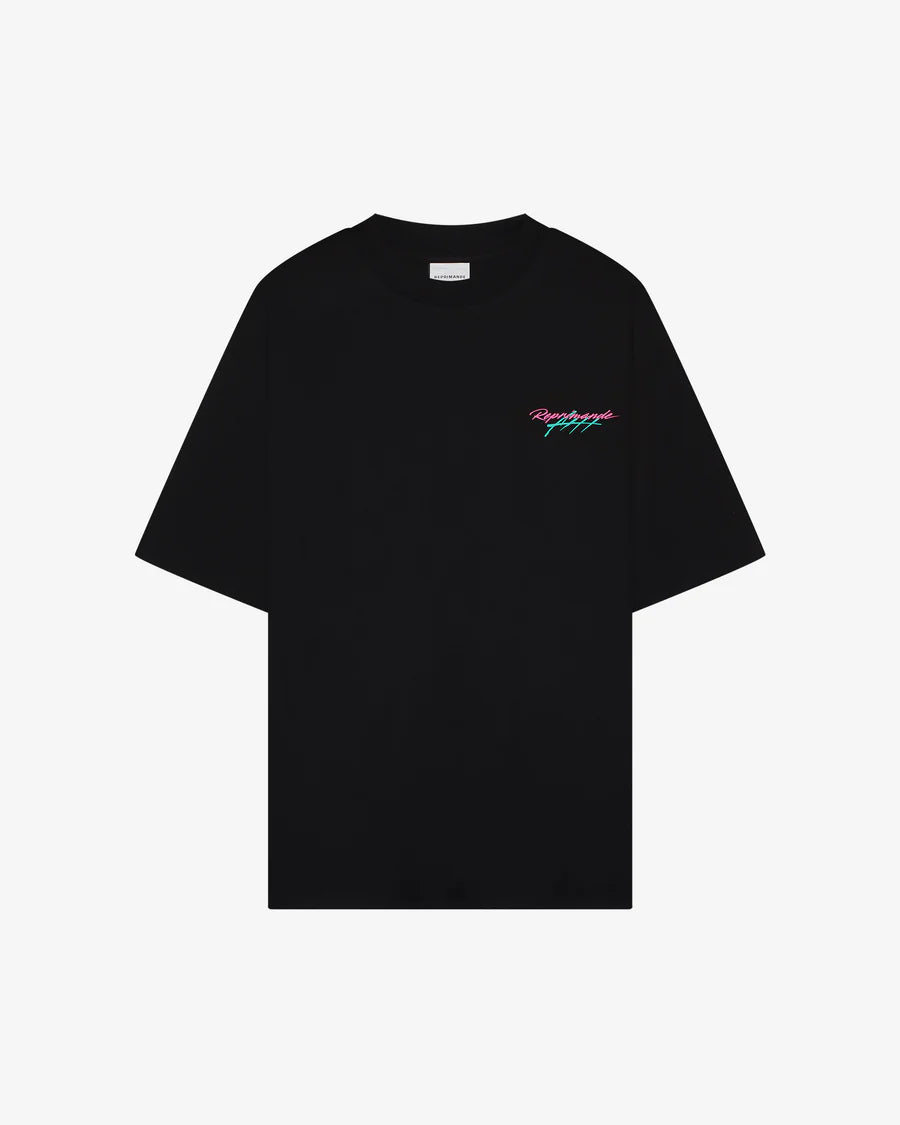 SCHWARZES MIAMI-T-SHIRT