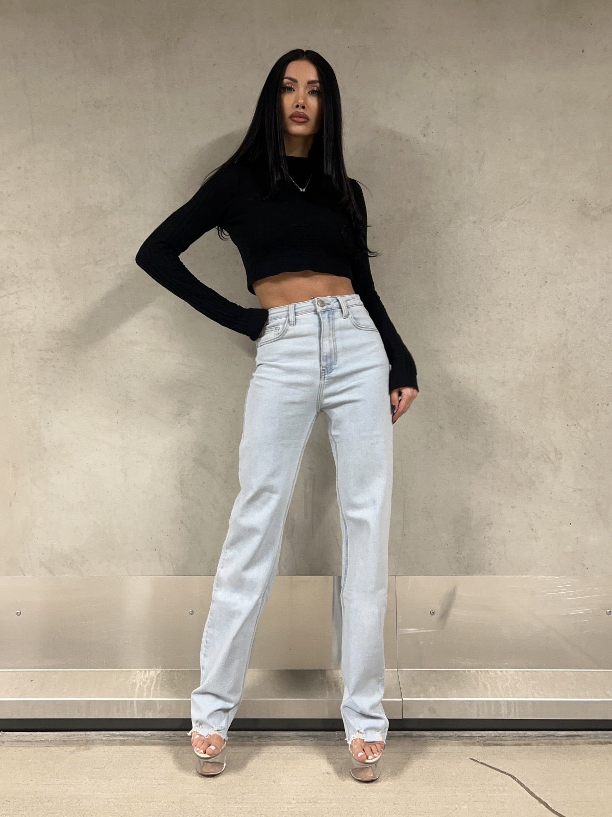 Extra long straight jeans RD2386