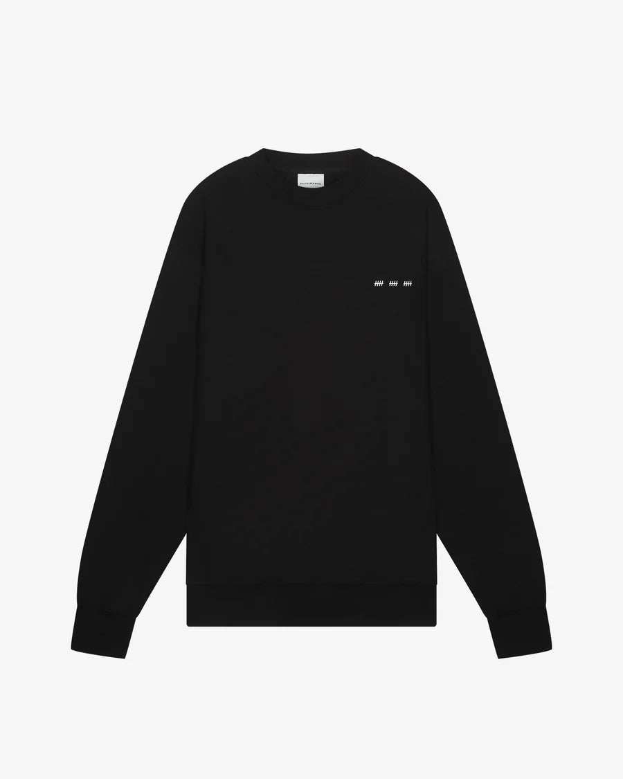 SCHWARZES FÜNFZEHN-SWEATSHIRT