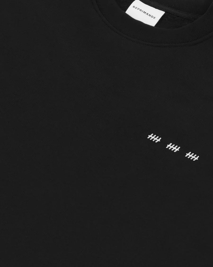 SCHWARZES FÜNFZEHN-SWEATSHIRT
