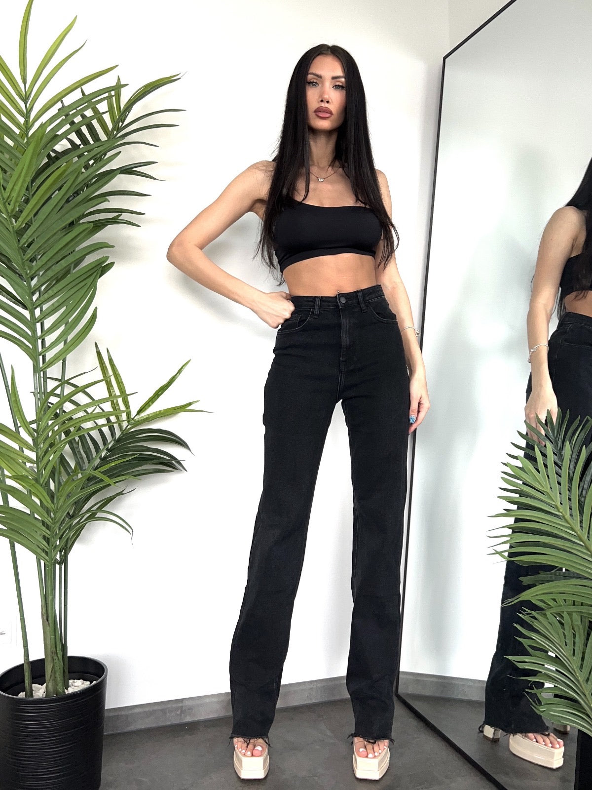 Extra long straight jeans RD2691